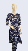 Tissue fabric Two‑Piece Kurti Set for Women