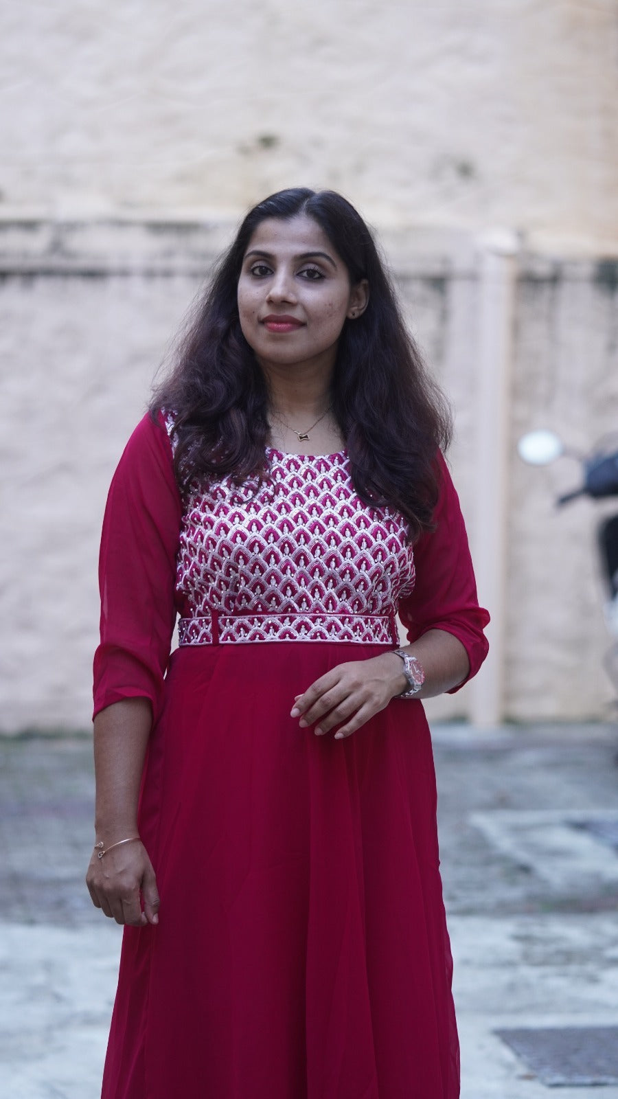 Modern Neva Red Kurti