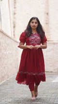 Neva Red Kurti